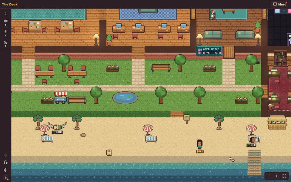 The beach